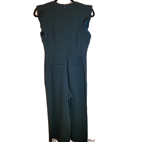 DRA Los Angeles Anthropologie Kaia Cropped Jumpsuit in Dark Green Small - Picture 4 of 12